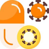 Antibiotic Flat Icon vector
