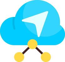 Share Network Colorful Icon vector