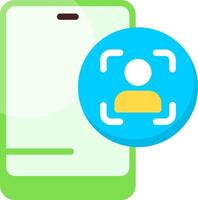 Scan User Flat Icon vector