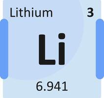 Lithium Flat Icon vector