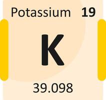 Potassium Flat Icon vector