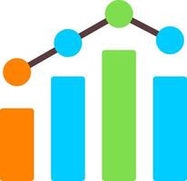 Analytics Bar Chart Icon vector