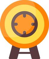 Aim Arrow Goal Flat Icon vector