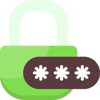 Password Flat Icon vector