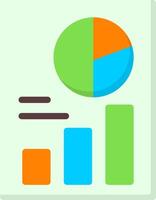 Graph Growth Flat Icon vector