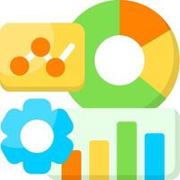 Data Visualization Flat Icon vector