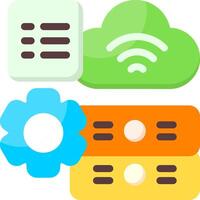 Hadoop Flat Icon vector