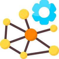 Knowledge Graphs Flat Icon vector