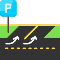 Parking space Flat Icon vector