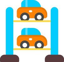 Multi level parking Flat Icon vector