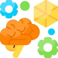 Abstract Thinking Process Flat Icon vector