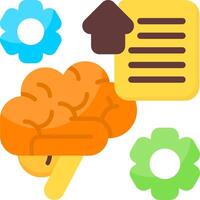 Mental Output Flat Icon vector