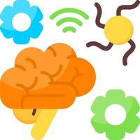 Neural Signal Flat Icon vector