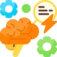 Sudden Insight Flat Icon vector