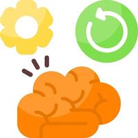 Mind Reset Flat Icon vector