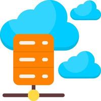 Cloud Hosting ColorfulIcon vector