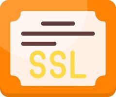 SSL Certificate ColorfulIcon vector