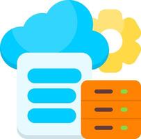 WordPress Hosting Flat Icon vector
