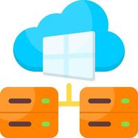 Windows Hosting ColorfulIcon vector