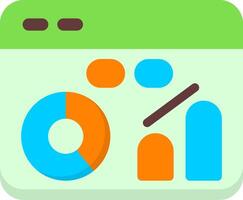 Analytics Colorful Icon vector