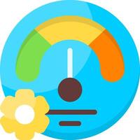 Speed Optimization Flat Icon vector