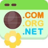 Top Level Domain ColorfulIcon vector