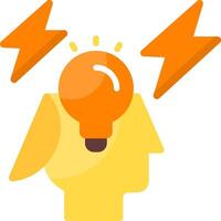 Brainstorm Colorful Icon vector