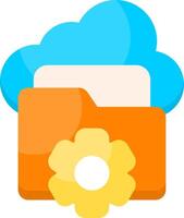 File Manager Flat Icon vector