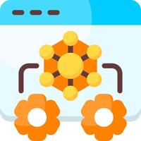 Infrastructure page Flat Icon vector