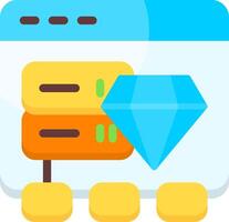 Shared hosting plans Flat Icon vector