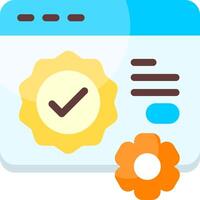 Trust badges Flat Icon vector