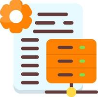 Hosting features Flat Icon vector