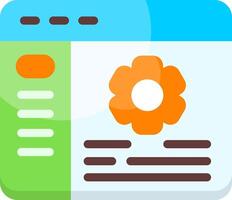 Tech specs section Flat Icon vector