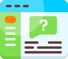 Support section Flat Icon vector