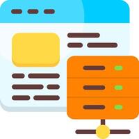 Blog hosting Flat Icon vector