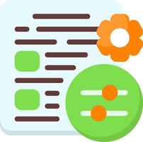 Tech options Flat Icon vector