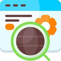 Domain search tools Flat Icon vector