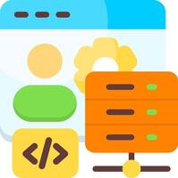 Developer hosting Colorful Icon vector
