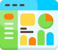 Dashboard UI Flat Icon vector