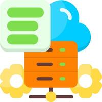 WordPress hosting features Flat Icon vector