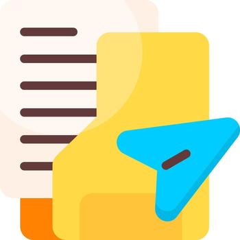 compartido carpeta plano icono vector