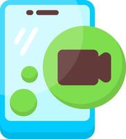 Screen Recoder Flat Icon vector