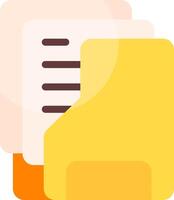 Archive Folder Flat Icon vector