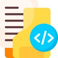 Developer Folder Flat Icon vector