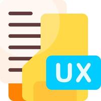 UX Folder Flat Icon vector