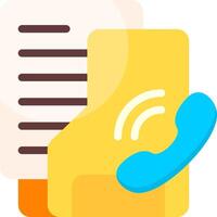 Contracts Folder Flat Icon vector
