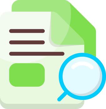 buscar o encontrar archivo funcionalidad icono vector