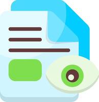Icon to preview file contents vector