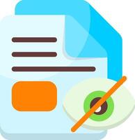 Invisible or hidden system file Icon vector
