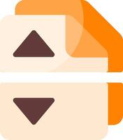 Divide or split a file Icon vector